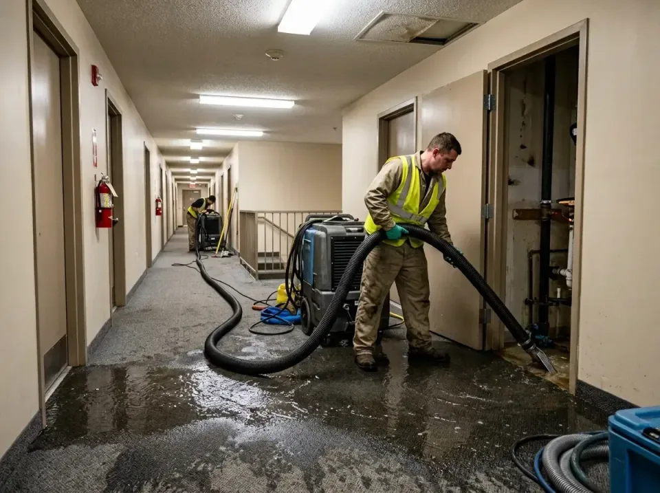 multi-unit-apartment-hallway-f-005 — frequently asked questions, Emergency Burst Pipe Water Extraction & Removal in Lakeshor…